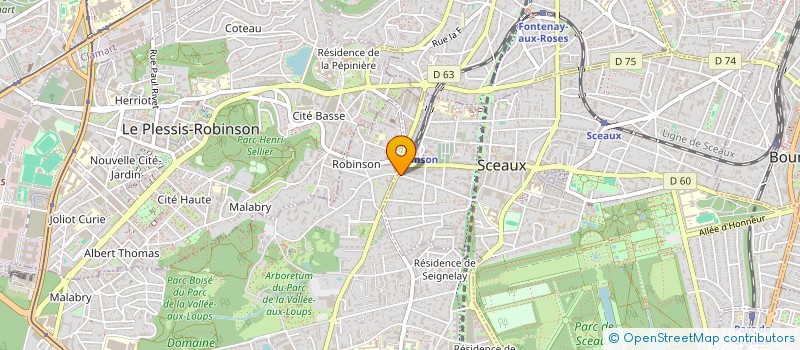 localisation de l'entreprise SCI ALCANTARA MARTINS à SCEAUX