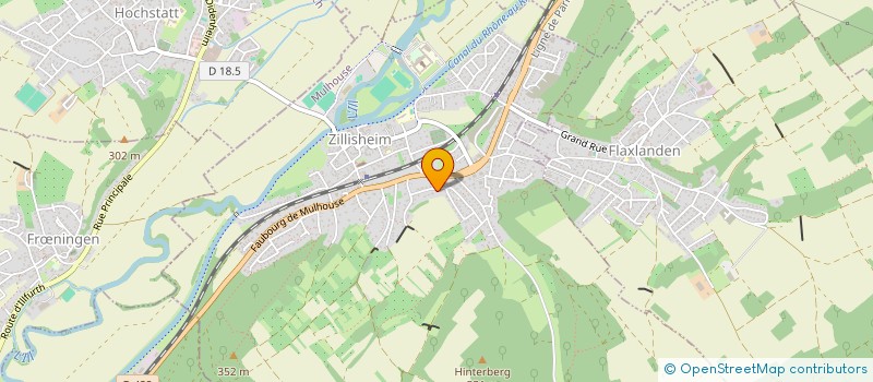 localisation de l'entreprise SCI ALCAPADE  ZILLISHEIM