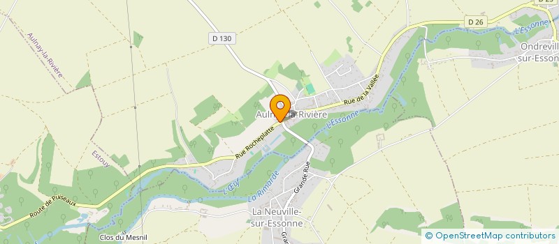 localisation de l'entreprise SCI ALCASOL  AULNAY-LA-RIVIERE