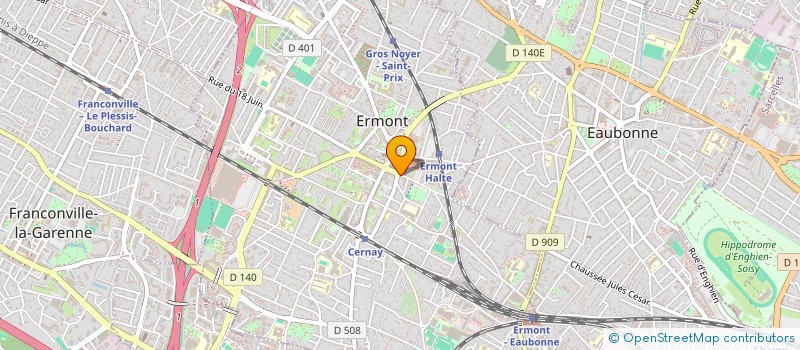 localisation de l'entreprise SCI ALCCI à ERMONT