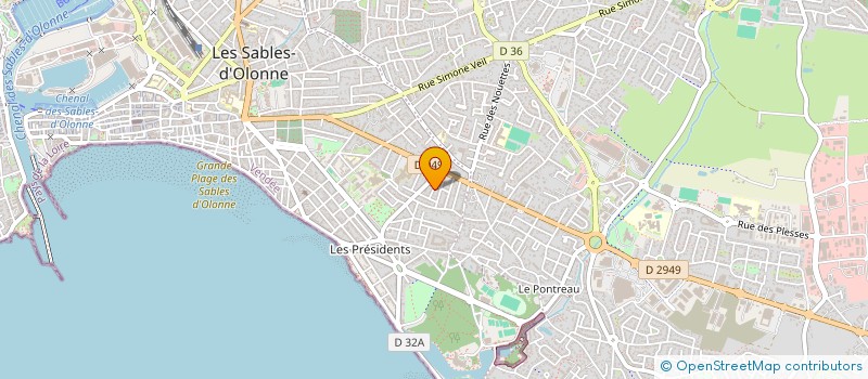 localisation de l'entreprise SCI ALCEAN à LES SABLES D'OLONNE