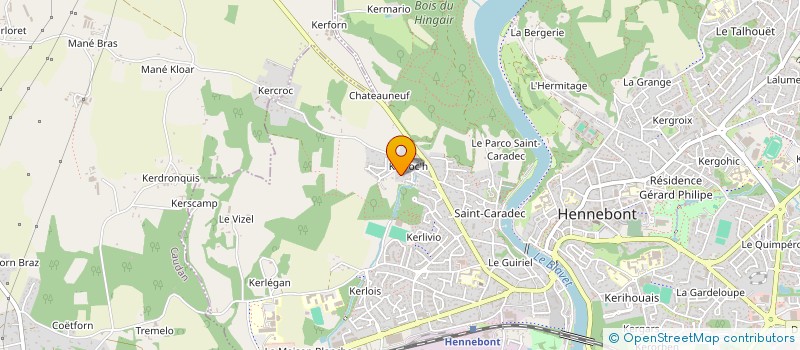 localisation de l'entreprise SCI ALCEMA  HENNEBONT