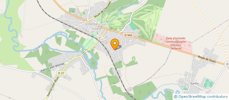 localisation de l'entreprise SCI ALCEMM à VILLEDIEU-SUR-INDRE