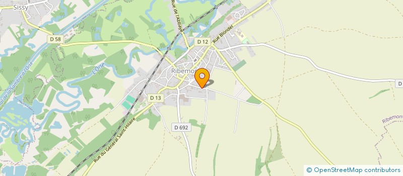 localisation de l'entreprise SCI ALCERIMA  RIBEMONT