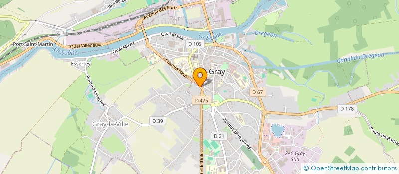 localisation de l'entreprise SCI ALCIE à GRAY