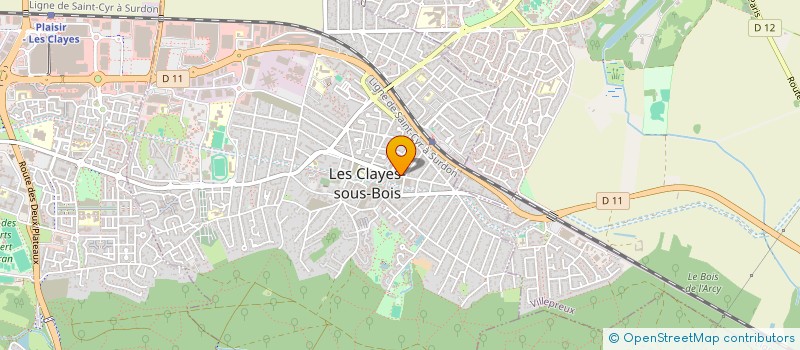 localisation de l'entreprise SCI ALCODIA à LES CLAYES-SOUS-BOIS