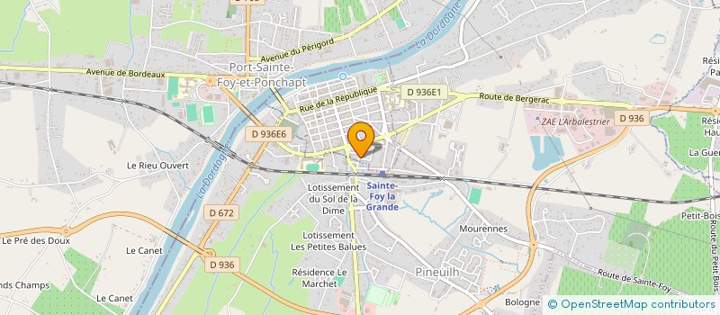 localisation de l'entreprise SCI ALCOR  SAINTE-FOY-LA-GRANDE