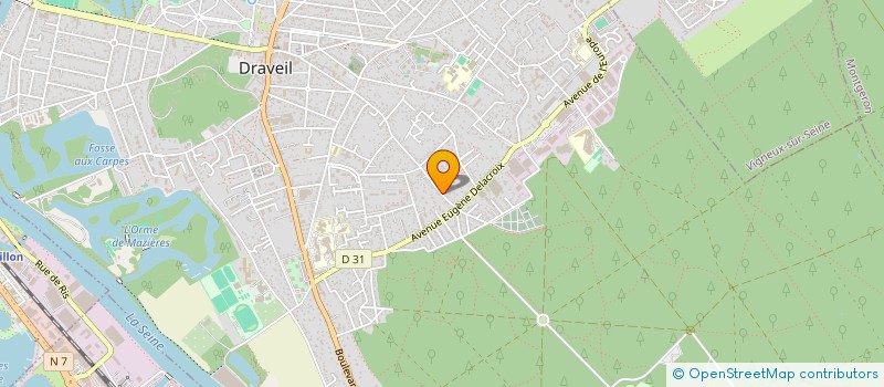 localisation de l'entreprise SCI ALCYPA à DRAVEIL