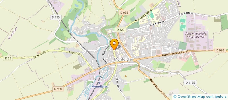 localisation de l'entreprise SCI ALD  MONTDIDIER