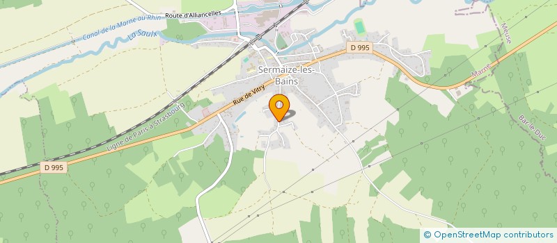 localisation de l'entreprise SCI ALD  SERMAIZE-LES-BAINS