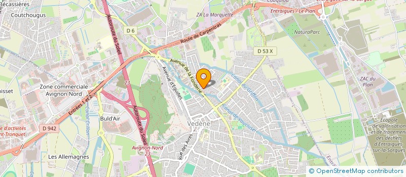 localisation de l'entreprise SCI ALD 84  VEDENE