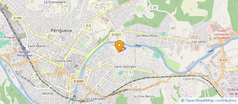 localisation de l'entreprise SCI ALDA à PERIGUEUX