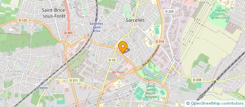 localisation de l'entreprise SCI ALDABRA à SARCELLES