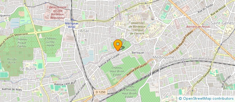 localisation de l'entreprise SCI ALDACOR  PESSAC