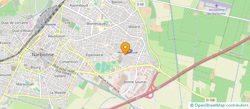 localisation de l'entreprise SCI ALDAE à NARBONNE