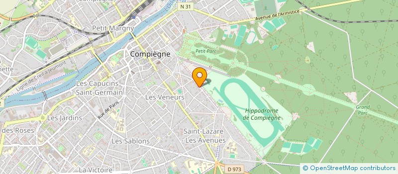 localisation de l'entreprise SCI ALDAN  COMPIEGNE