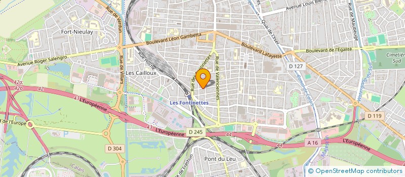 localisation de l'entreprise SCI ALDEBARAN  CALAIS