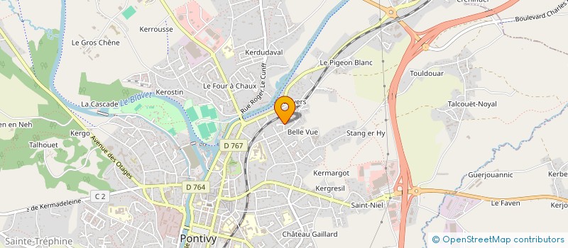 localisation de l'entreprise SCI ALDIGAN  PONTIVY