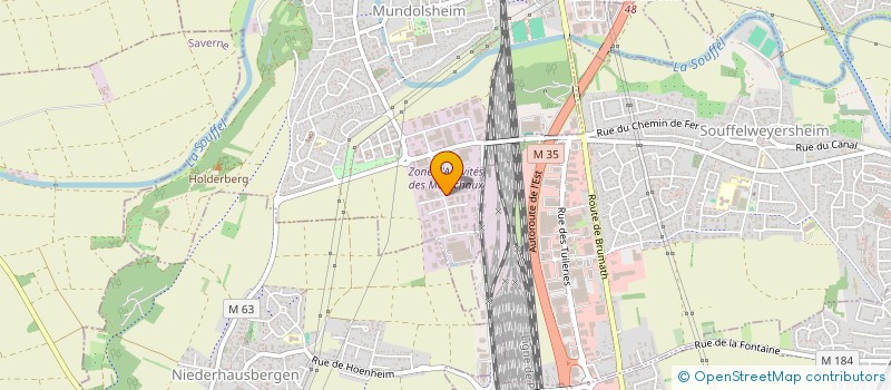 localisation de l'entreprise SCI ALDIMAK  MUNDOLSHEIM