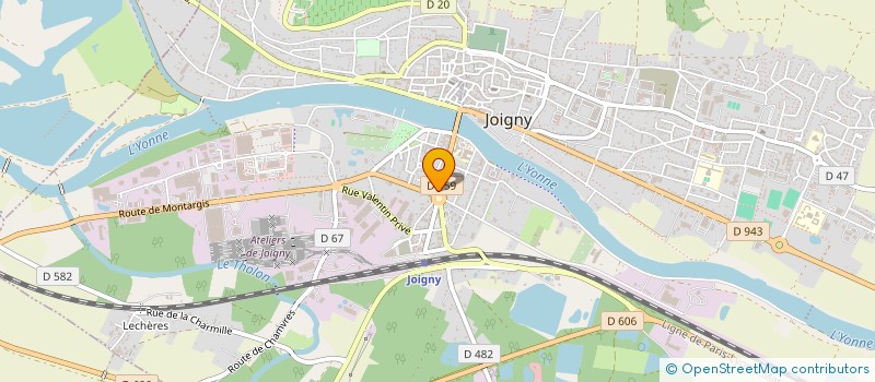 localisation de l'entreprise SCI ALDINE à JOIGNY