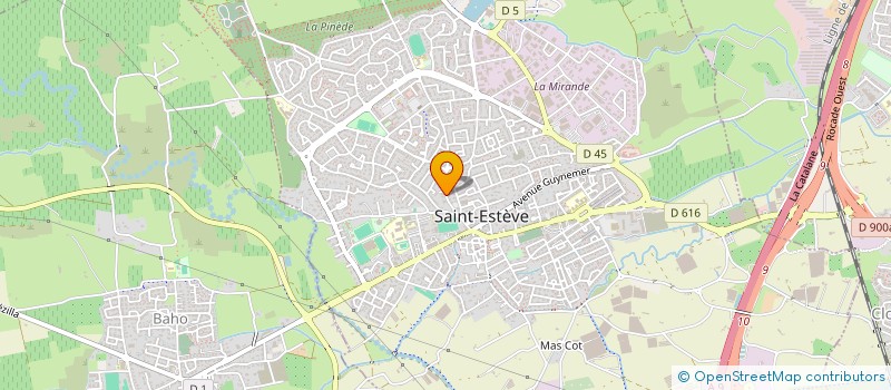 localisation de l'entreprise SCI ALDINE  ST ESTEVE