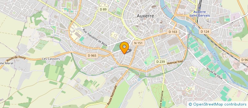 localisation de l'entreprise SCI ALDO à AUXERRE
