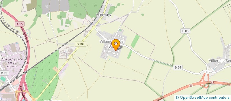 localisation de l'entreprise SCI ALDOMI  VILLAINES-SOUS-BOIS