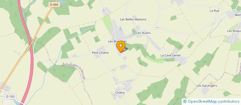 localisation de l'entreprise SCI ALEA 2  EGRISELLES-LE-BOCAGE