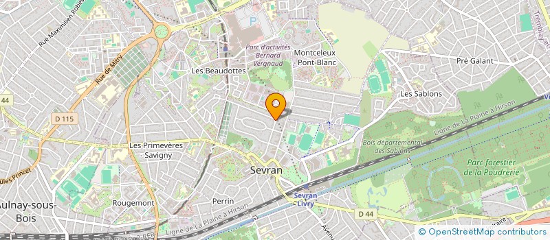 localisation de l'entreprise SCI ALEA à SEVRAN