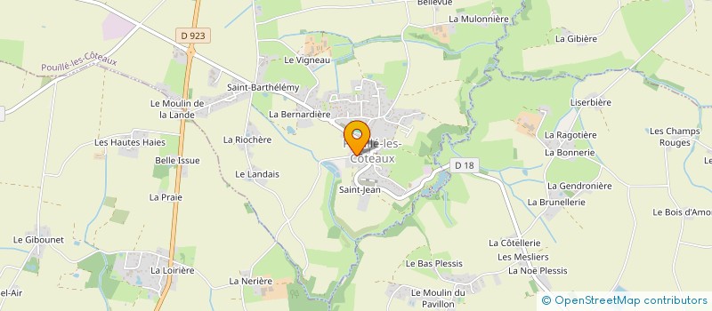 localisation de l'entreprise SCI ALEA  POUILLE-LES-COTEAUX
