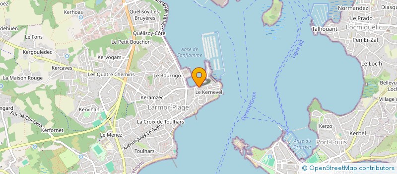 localisation de l'entreprise SCI ALEAMAX  LARMOR-PLAGE