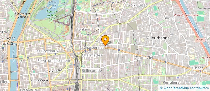 localisation de l'entreprise SCI ALEFA  VILLEURBANNE