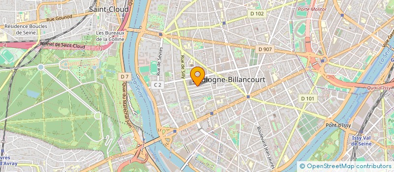 localisation de l'entreprise SCI ALEGA à BOULOGNE-BILLANCOURT