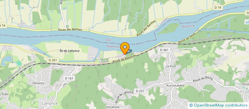 localisation de l'entreprise SCI ALEJ  URCUIT