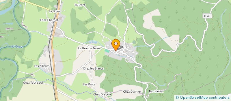 localisation de l'entreprise SCI ALEJO PERE ET FILS  RIS