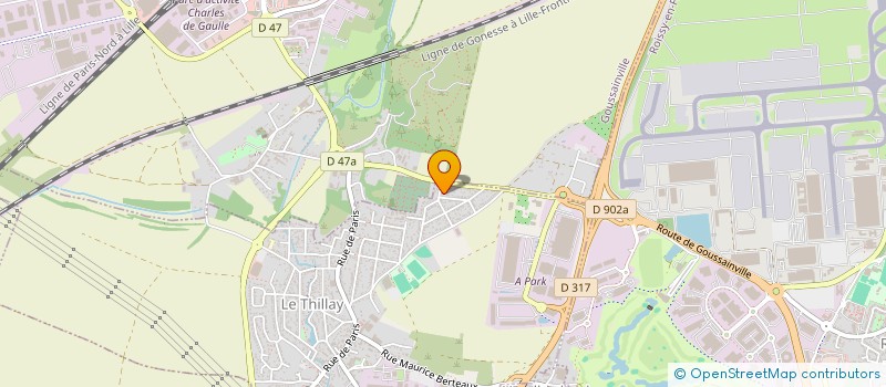 localisation de l'entreprise SCI ALEKS  LE THILLAY