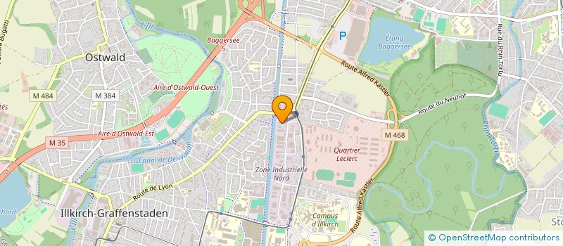 localisation de l'entreprise SCI ALEKSIC CAPITAL  ILLKIRCH-GRAFFENSTADEN