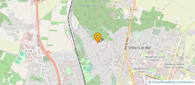 localisation de l'entreprise SCI ALELINE à SARCELLES