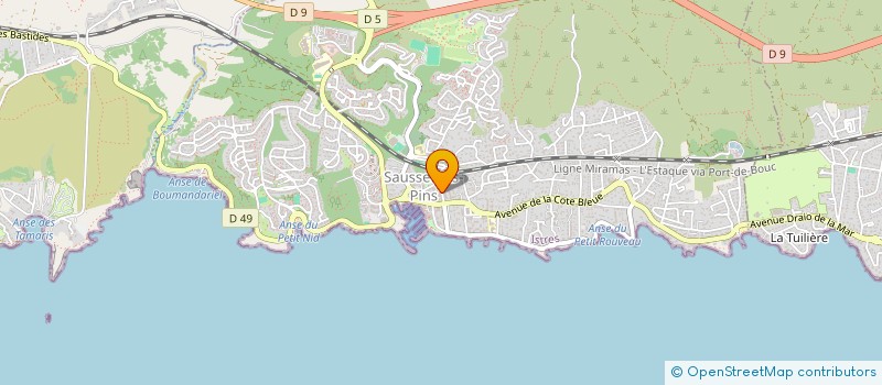 localisation de l'entreprise SCI ALEMAR  SAUSSET-LES-PINS