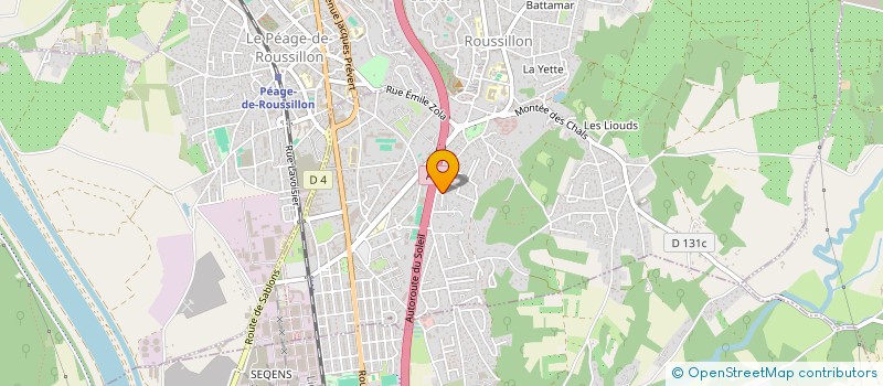 localisation de l'entreprise SCI ALEMDAR  ROUSSILLON