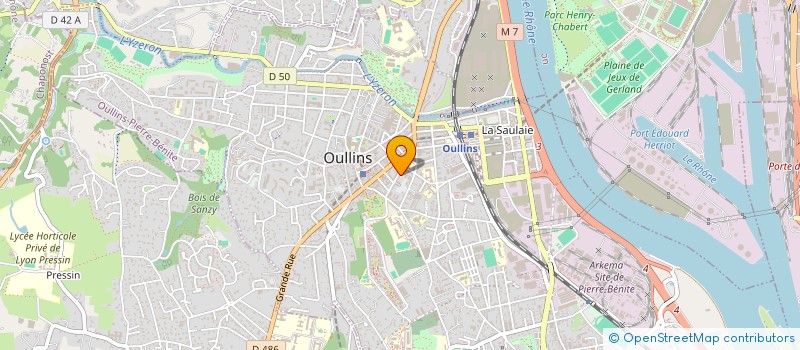 localisation de l'entreprise SCI ALEMI  OULLINS-PIERRE-BENITE