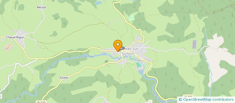 localisation de l'entreprise SCI ALEN  FERRIERES-SUR-SICHON