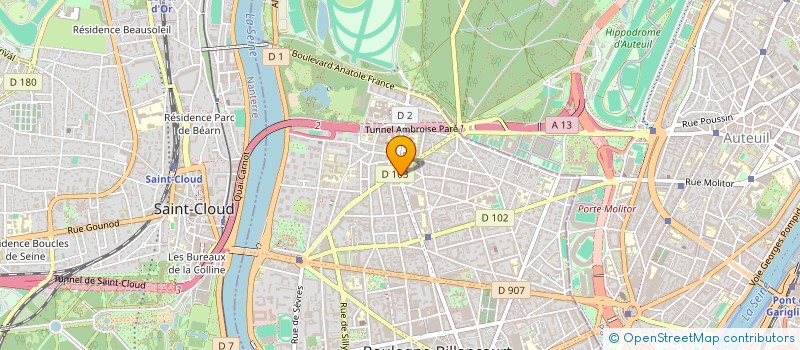 localisation de l'entreprise SCI ALENA à BOULOGNE-BILLANCOURT
