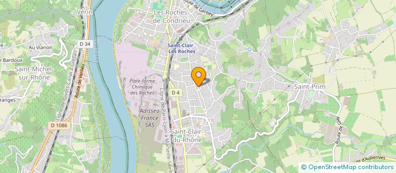 localisation de l'entreprise SCI ALENINOBOB  SAINT-CLAIR-DU-RHONE