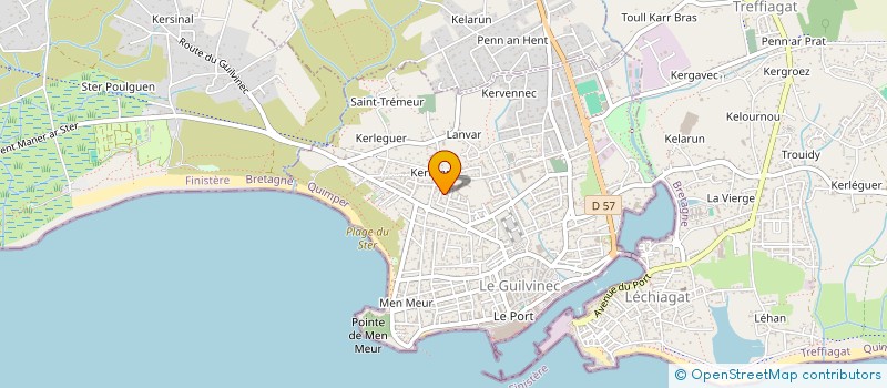 localisation de l'entreprise SCI ALENTEJO  GUILVINEC