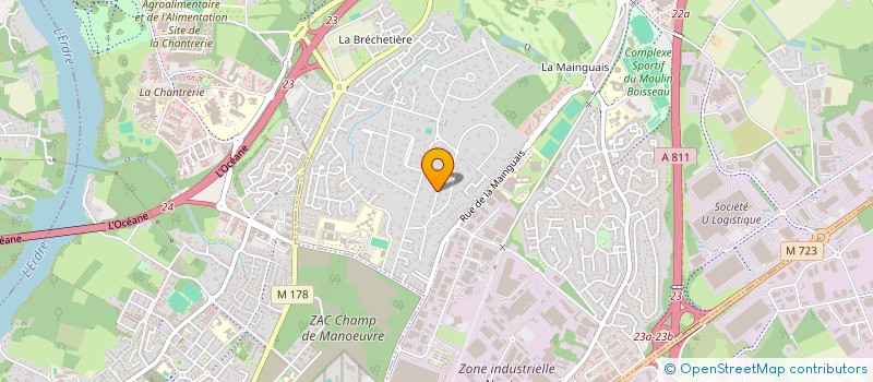 localisation de l'entreprise SCI ALEODOM  CARQUEFOU