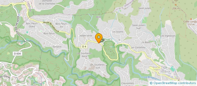 localisation de l'entreprise SCI ALEPH  BIOT