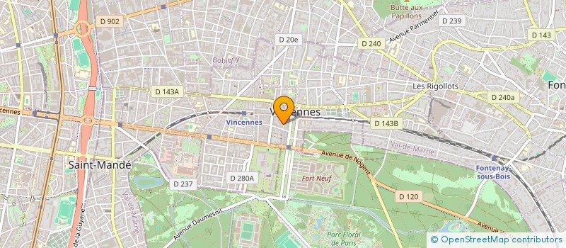 localisation de l'entreprise SCI ALEPH à VINCENNES