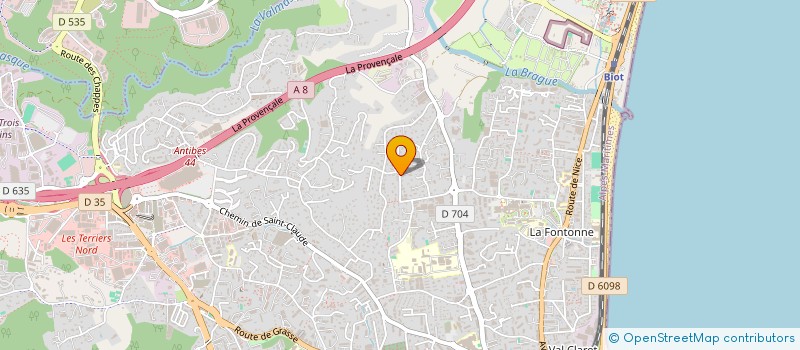 localisation de l'entreprise SCI ALERBA 2 à ANTIBES