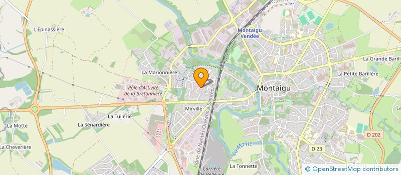 localisation de l'entreprise SCI ALEROUX à MONTAIGU-VENDEE